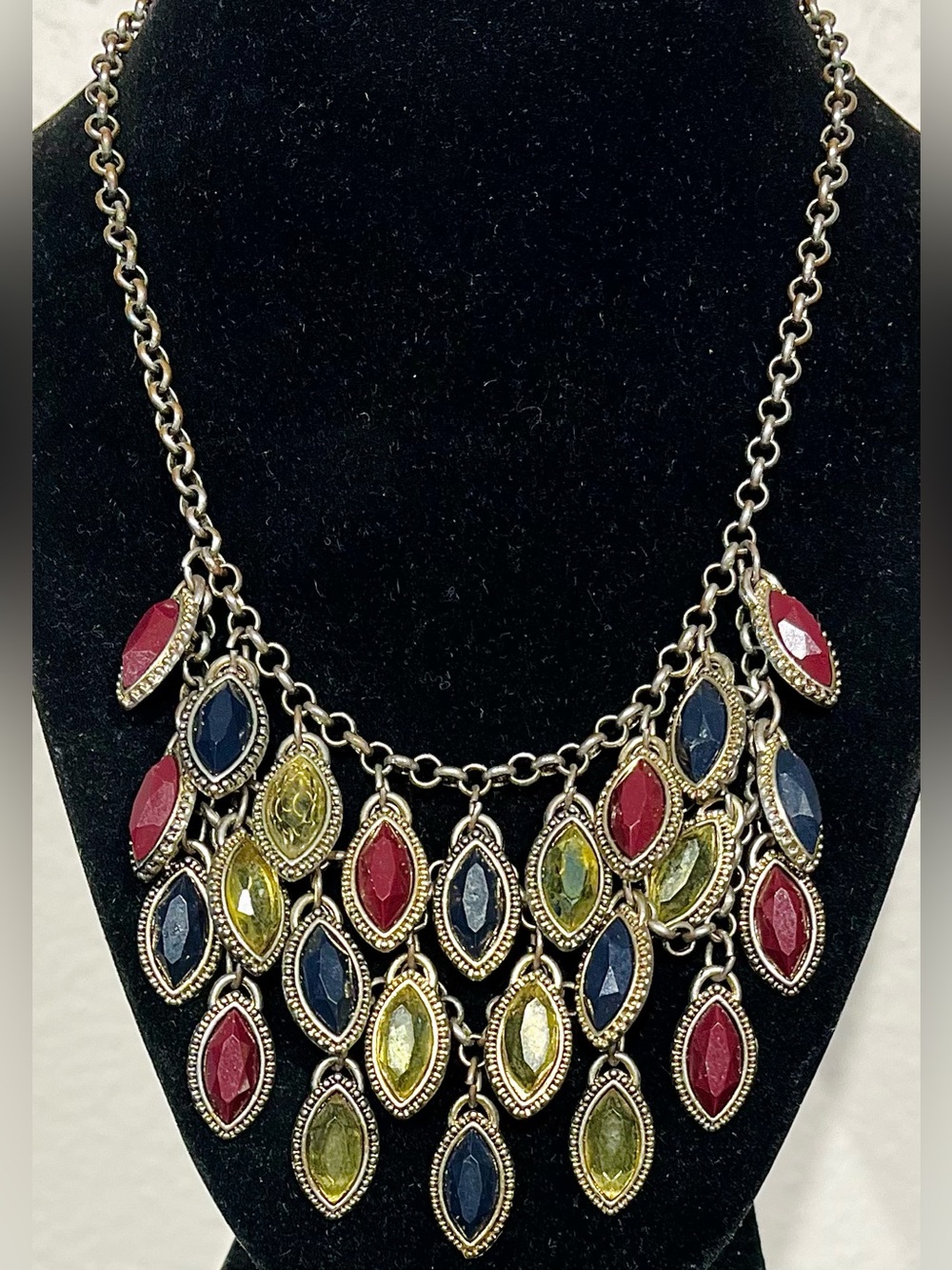 Accessorize Multi-Color Statement Bib Necklace